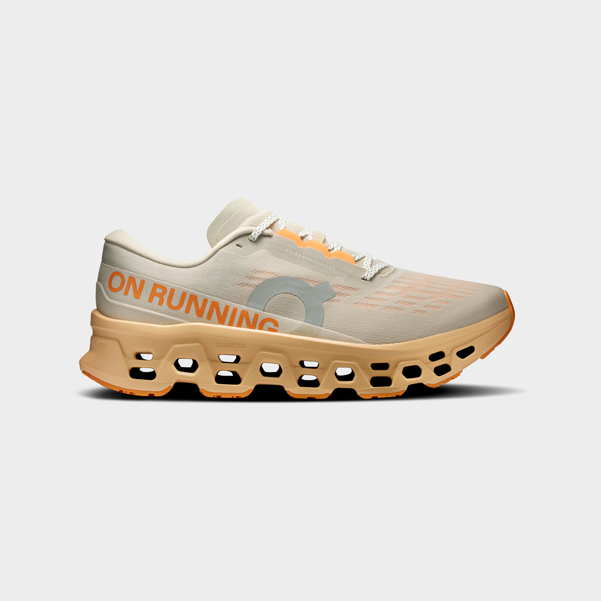 On Cloudmonster 3 Men – Pelican | Squash