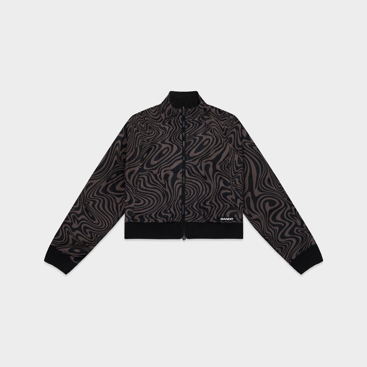 Women's Windproof Reversible Jacket - Black / Major Brown