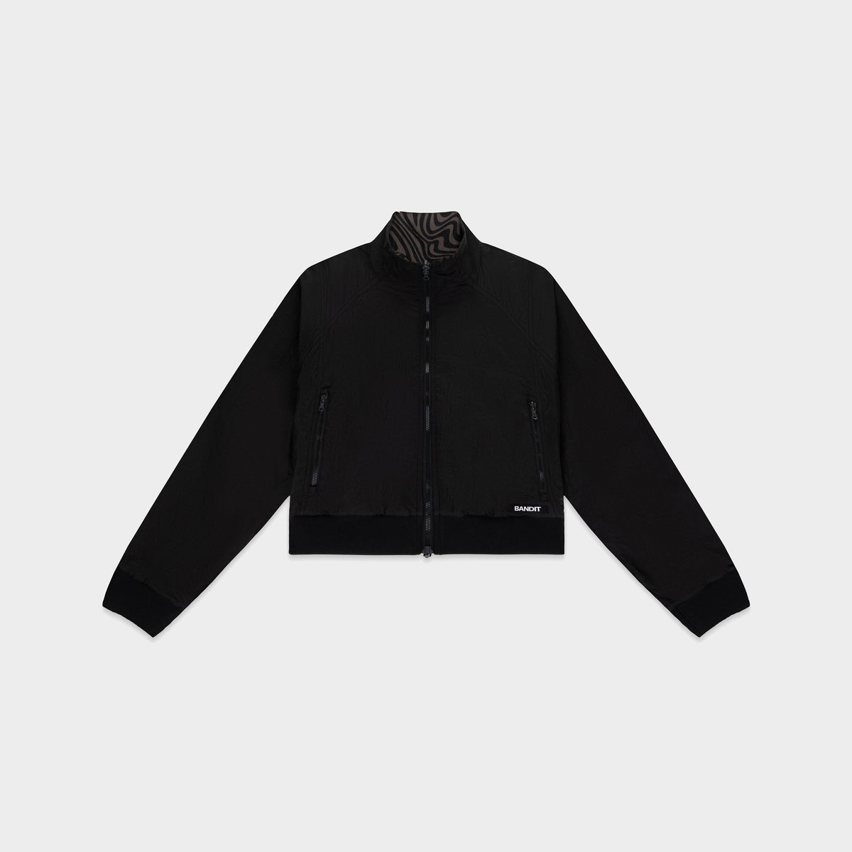 Women's Windproof Reversible Jacket - Black / Major Brown