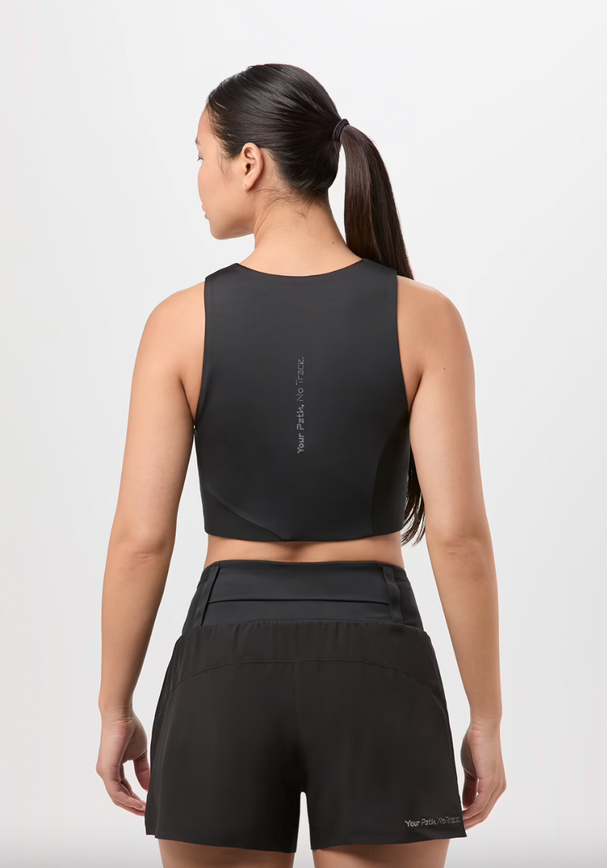 Trail Cropped Top W Black