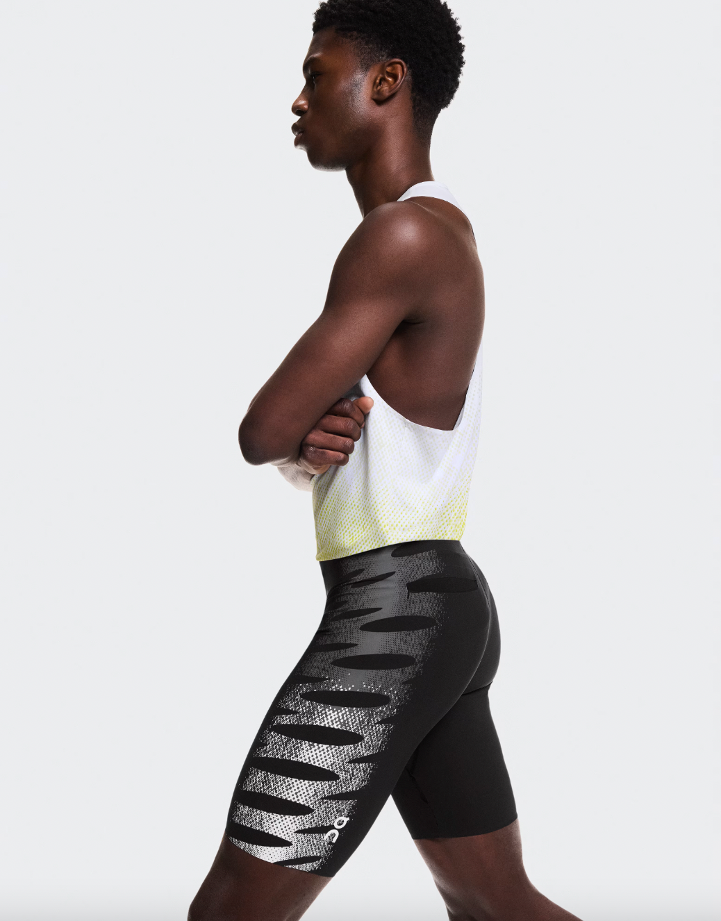 Zero Half Tights M Iron | White