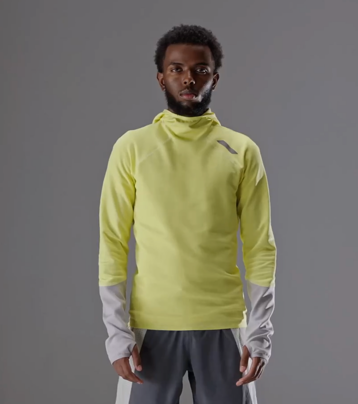 Soar Hooded WoolTech Top Men's – Yellow/Warm Grey