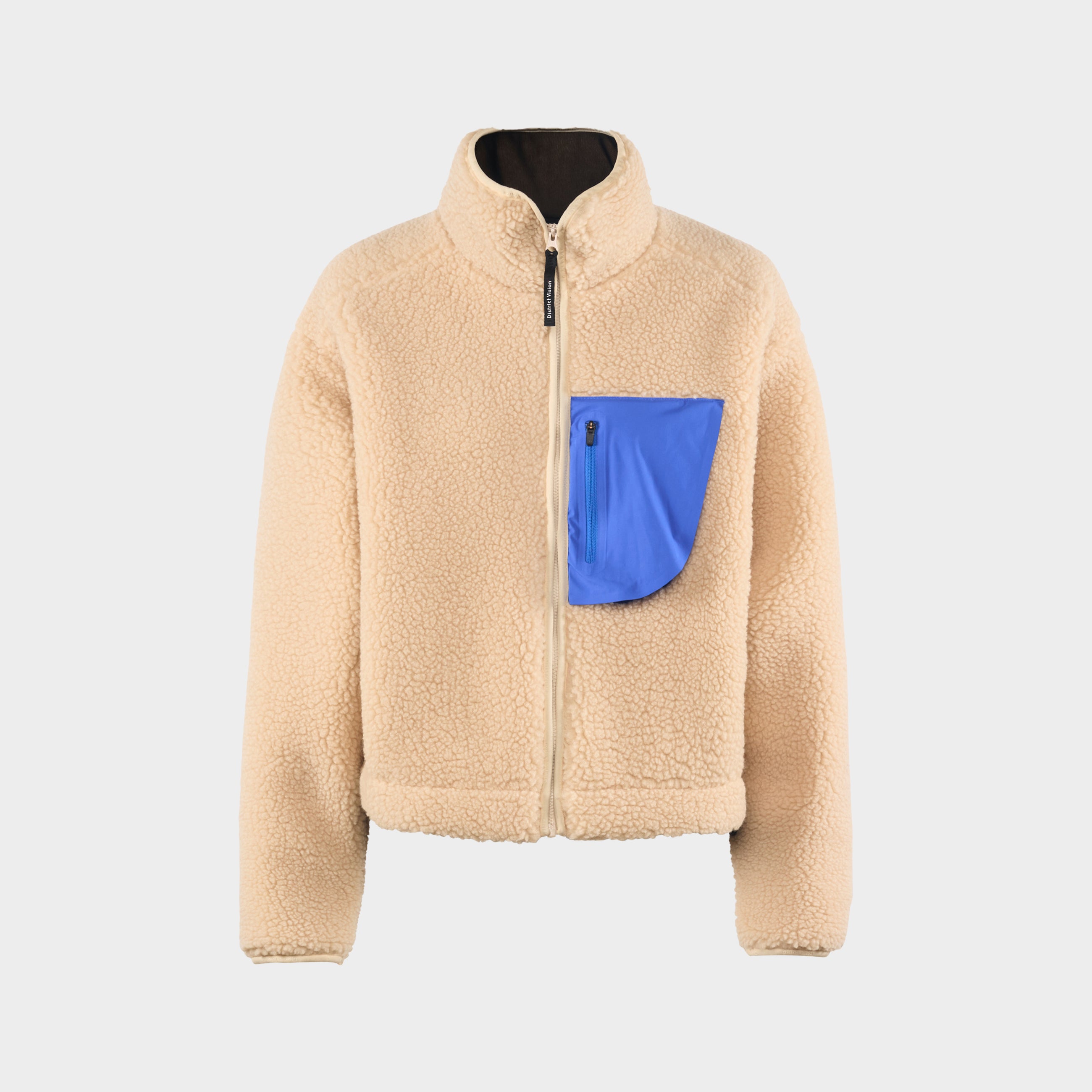 Cropped Wool Pile Fleece Jacket