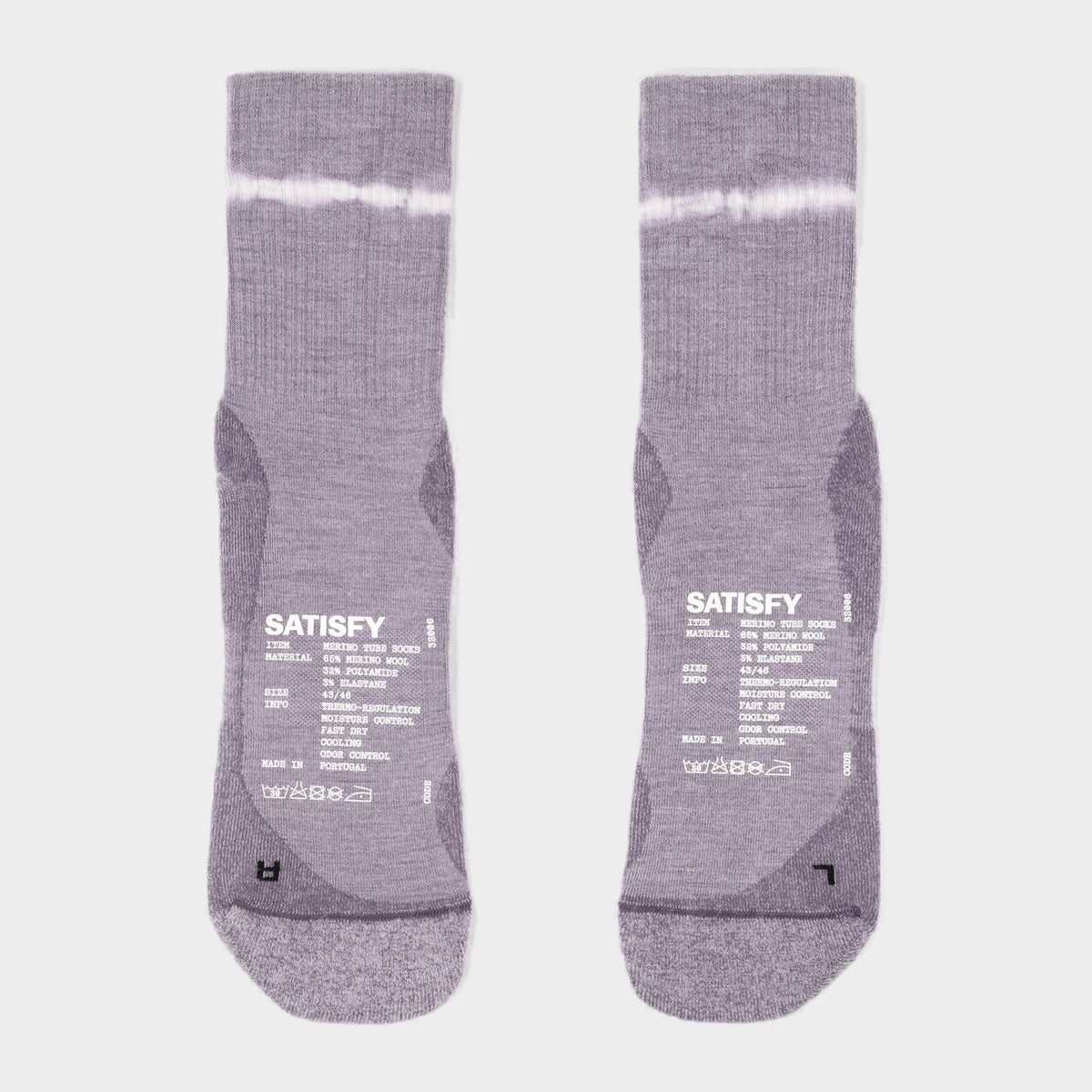 Merino Nylon Tube Socks — Dusk Tie-Dye