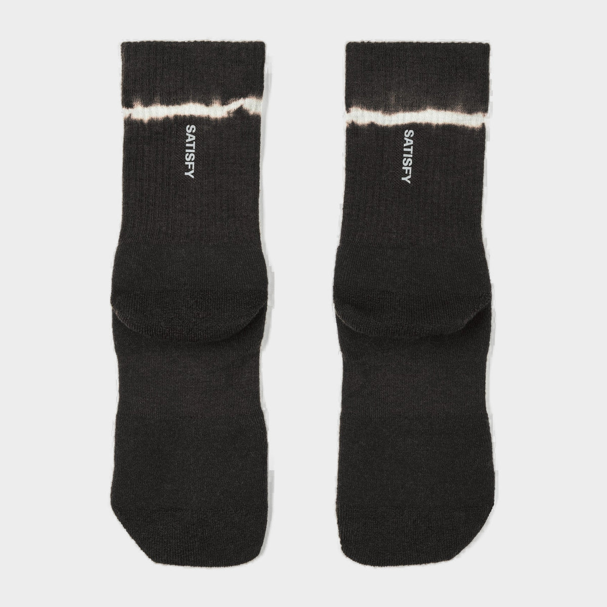 Merino Nylon Tube Socks — Black Tie-Dye