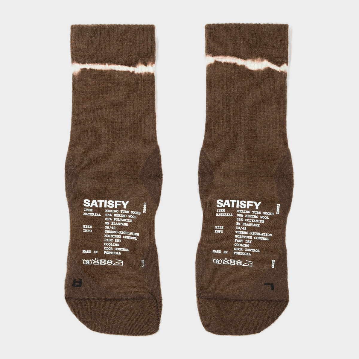 Merino Nylon Tube Socks — Tie-Dye Rocky Road