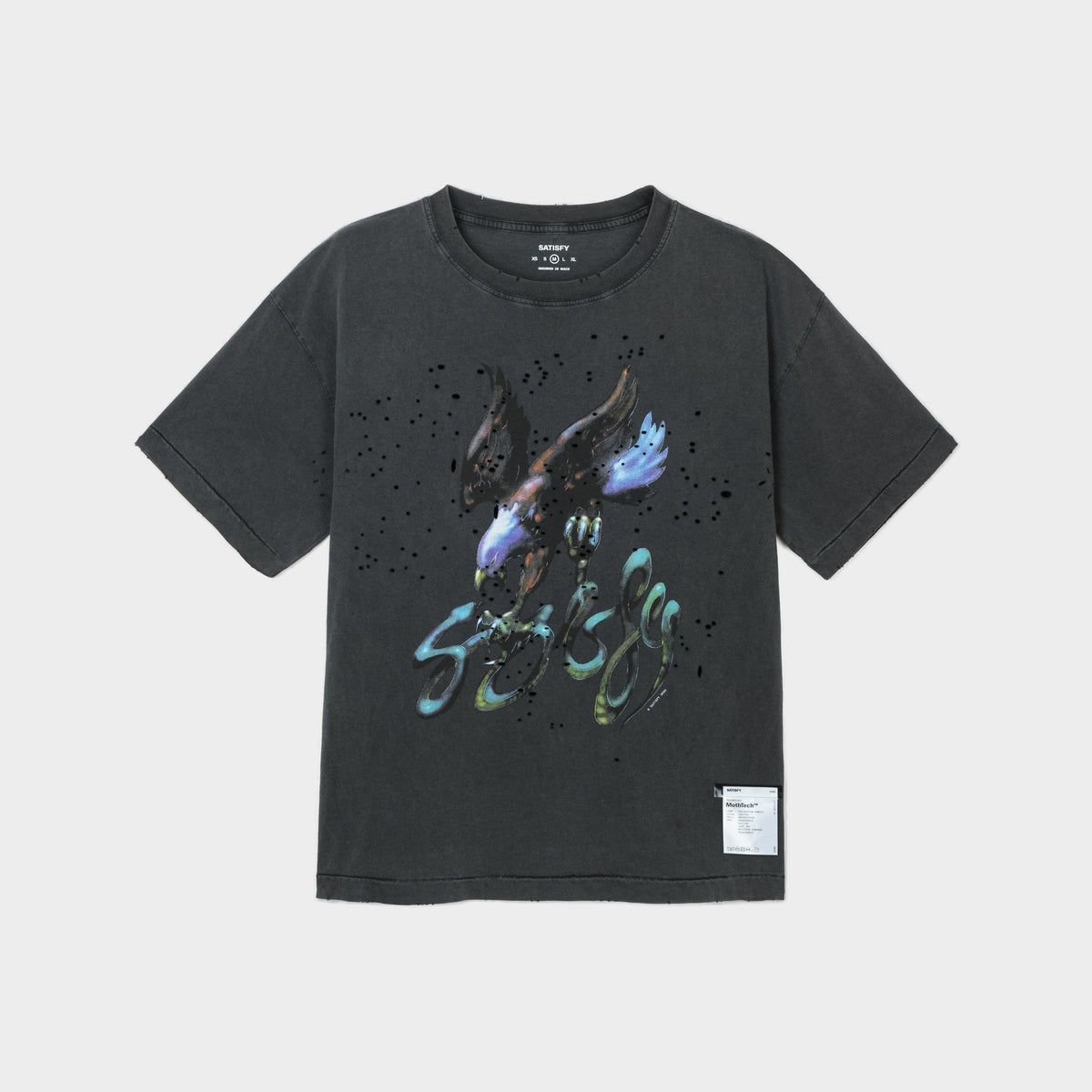 MothTech T-Shirt — Aged Black Eagle