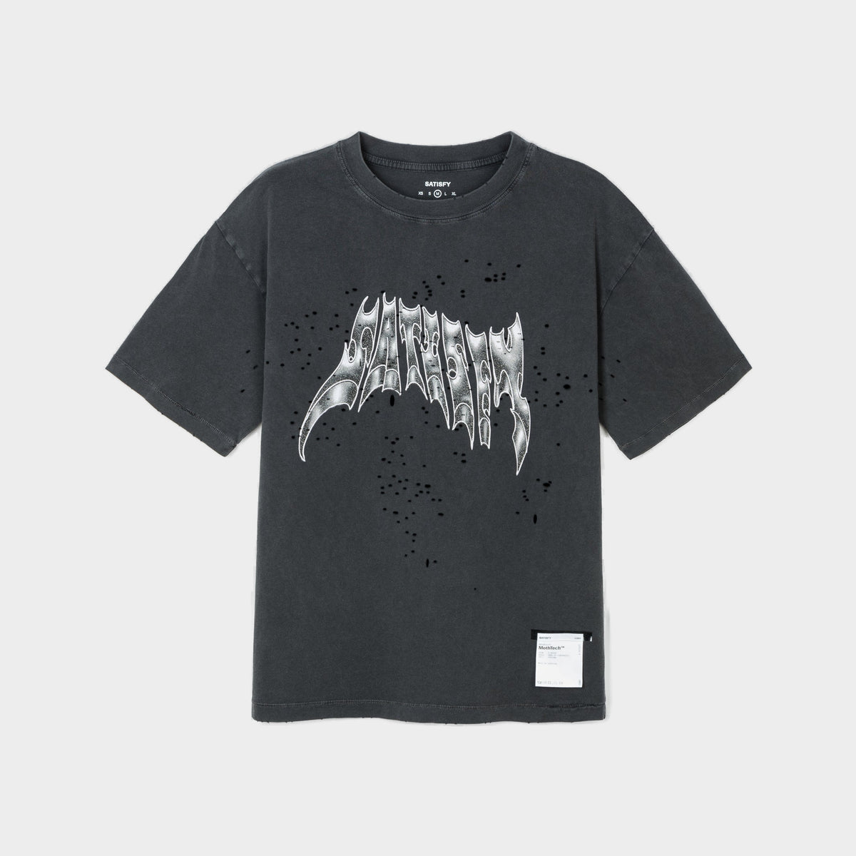 MothTech T-Shirt — Aged Black AirBrush Glitter
