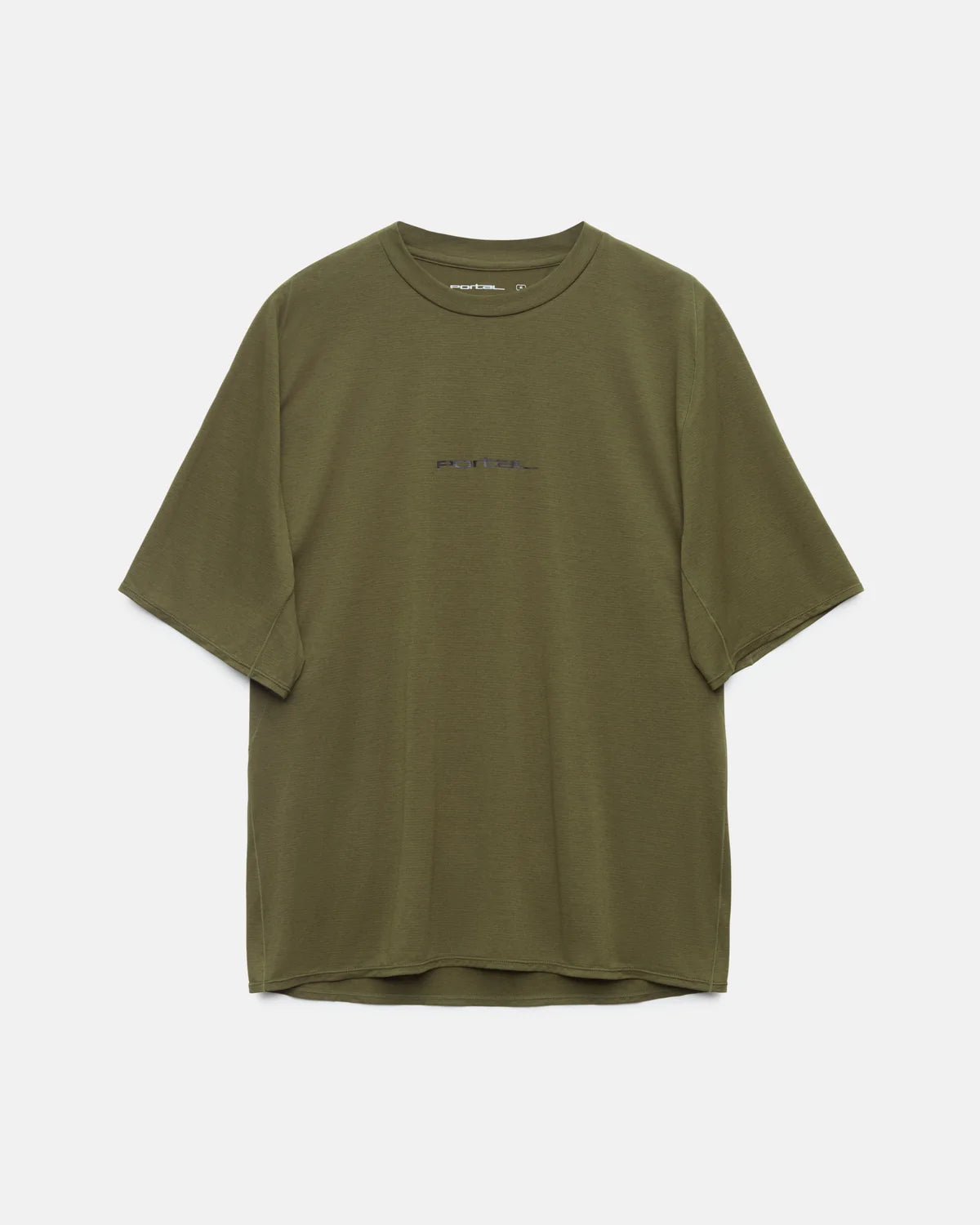 Portal Lateral Peak SS T Wordmark – Dark Olive