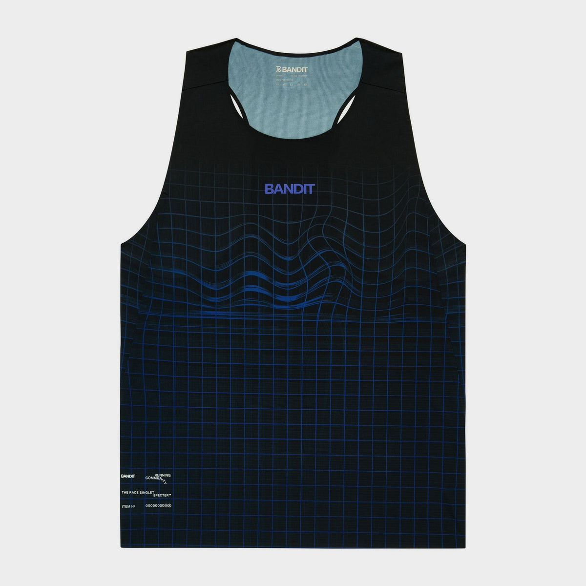 Specter Graphene Racing Singlet - Check to Wave Gradient Bauhaus Blue
