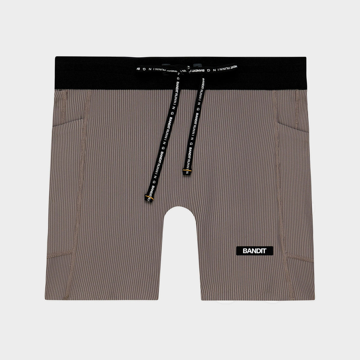 Striped Cadence 5" Compression Bottom - Concrete Taupe + Cocoa Stripe